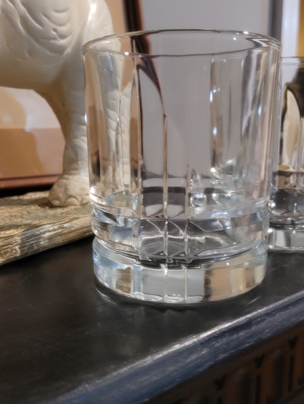 Buchanan's Scotland Blended Scotch Whisky rocks glasses, manufactured by Cristal